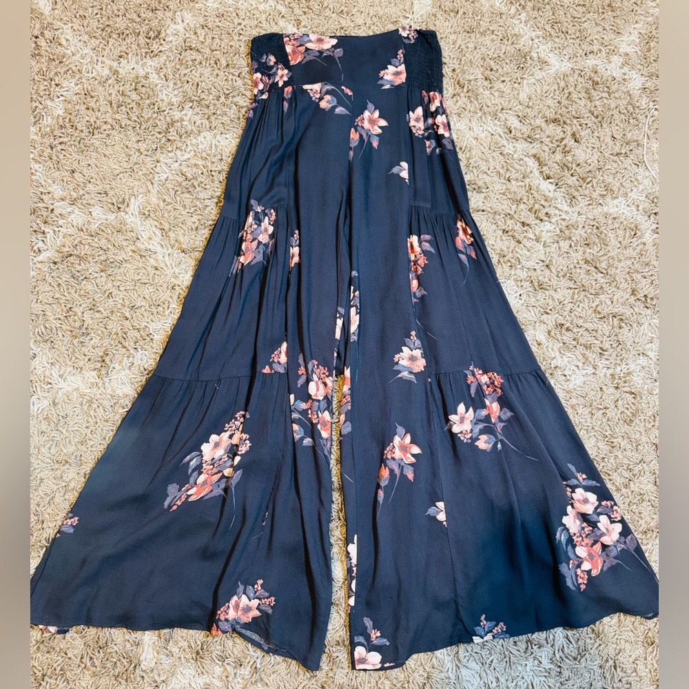 Olivaceous Wide Leg Floral Palazzo Pants size Large - Picture 7 of 12